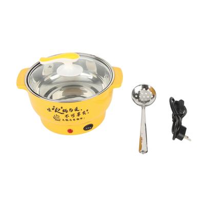 Pentola Elettrica da Cucina 1.8L 400 a 800W Parete Interna in Acciaio Inossidabile 2 Modalità Protezione da Surriscaldamento