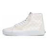 Vans Sk8-Hi Tapered Crystal Sidestripe Checkerboard Unisex Sneakers Cream White VN0A7Q62C13