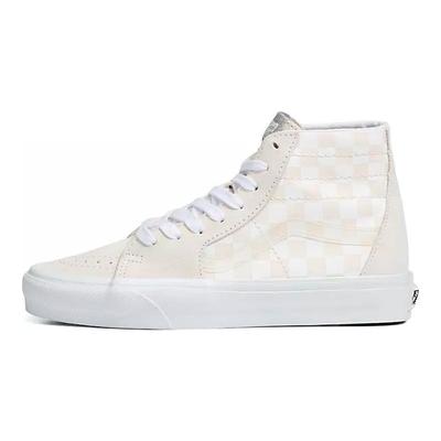 Zapatillas Unisex Sk8-Hi Tapered Crystal Sidestripe Checkerboard Blanco Crema VN0A7Q62C13