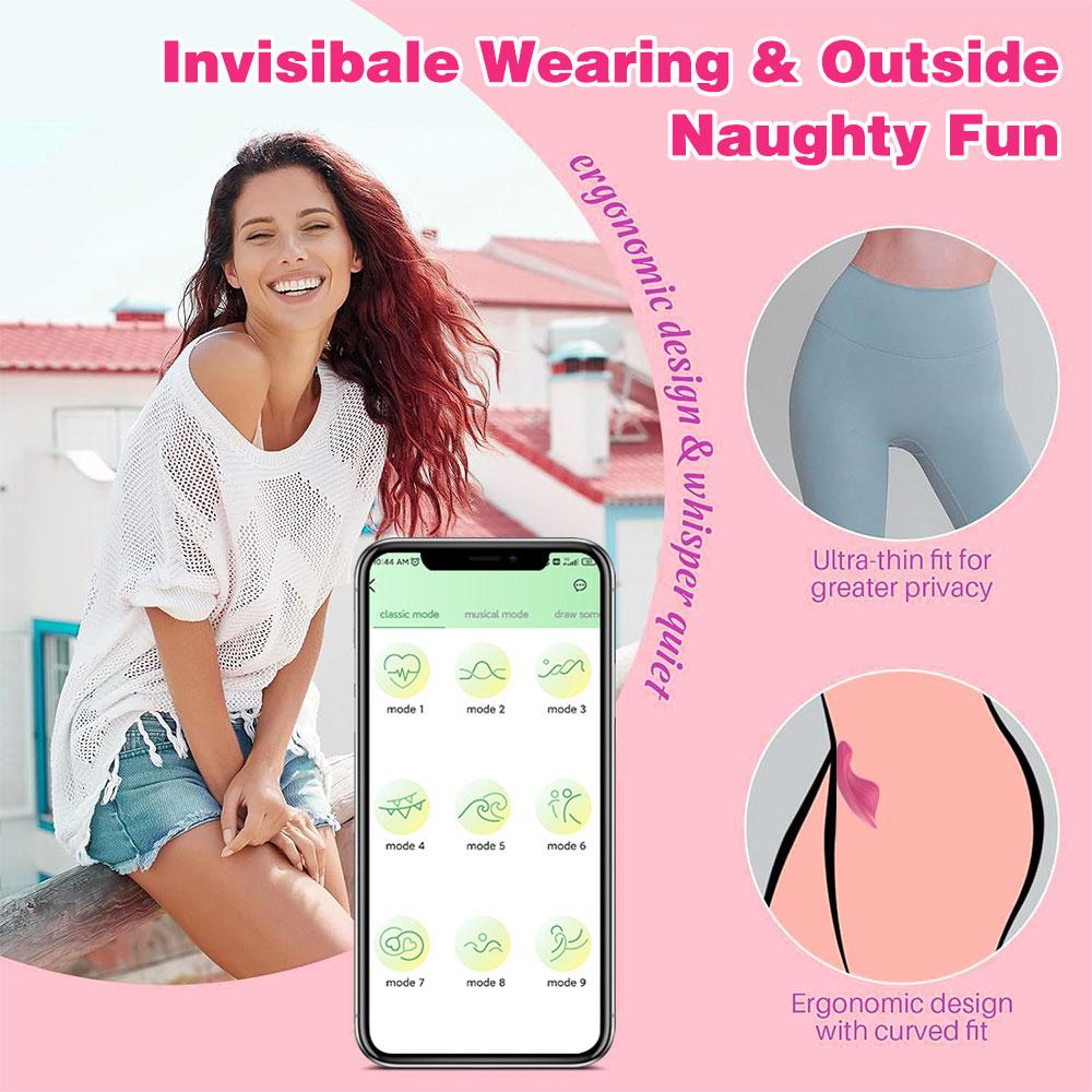 APP Wearable Vibrator for Women Bluetooth Control Egg Clit Stimulator Magnetic Wear Vibrating Female Masturbator Sex Toys Adults