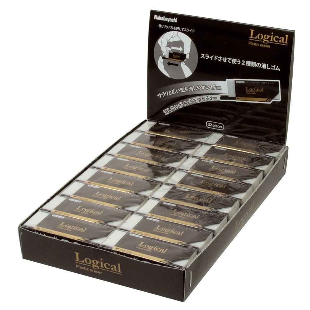 

Nakabayashi Logical Eraser, Slide Type, Set of 32, ERA-M001-32P