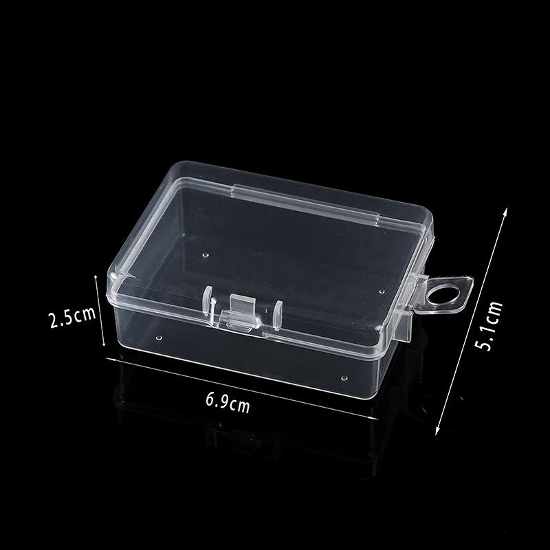 

Прозрачный прямоугольный пластиковый замок пустая коробка, коробка для образцов, упаковочная коробка для запасных частей, ящик для хранения инструментов