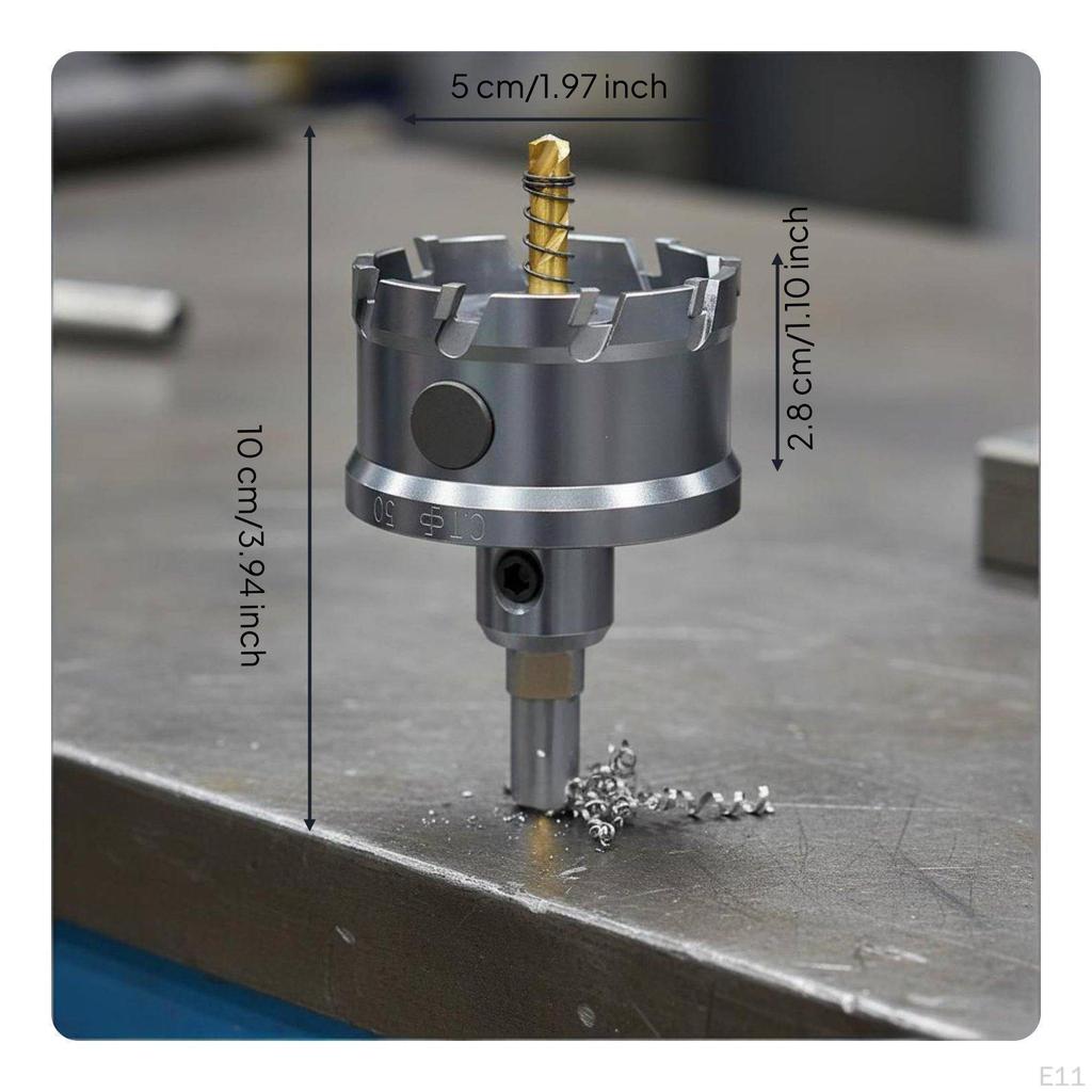 Alloy Bit Swift Metal Hole Cutter MultiMaterial Power Tool Accessory for Metalworkers, DIY