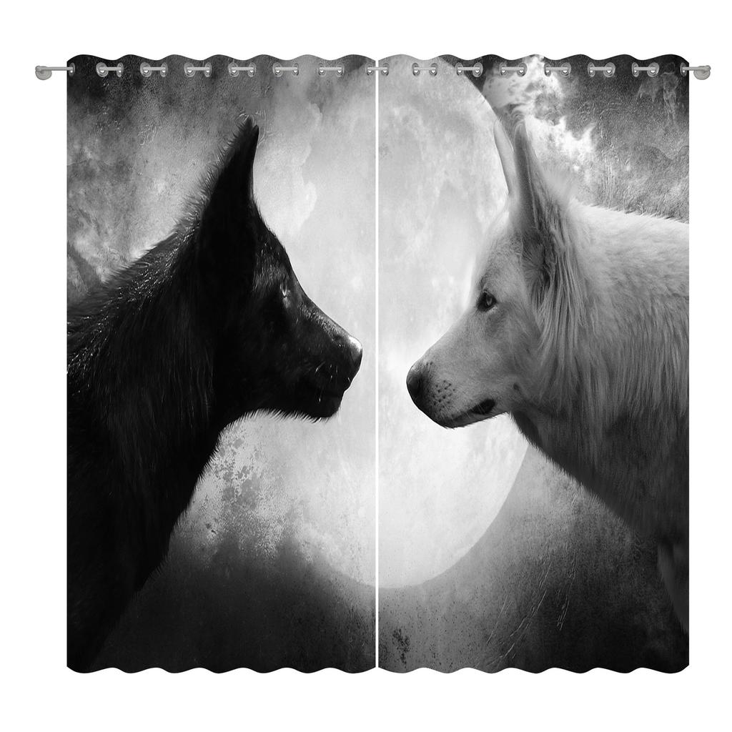 Animal Curtain Cloth Bedroom Living Room Balcony Blackout Curtain Office Hotel Insulation Curtain