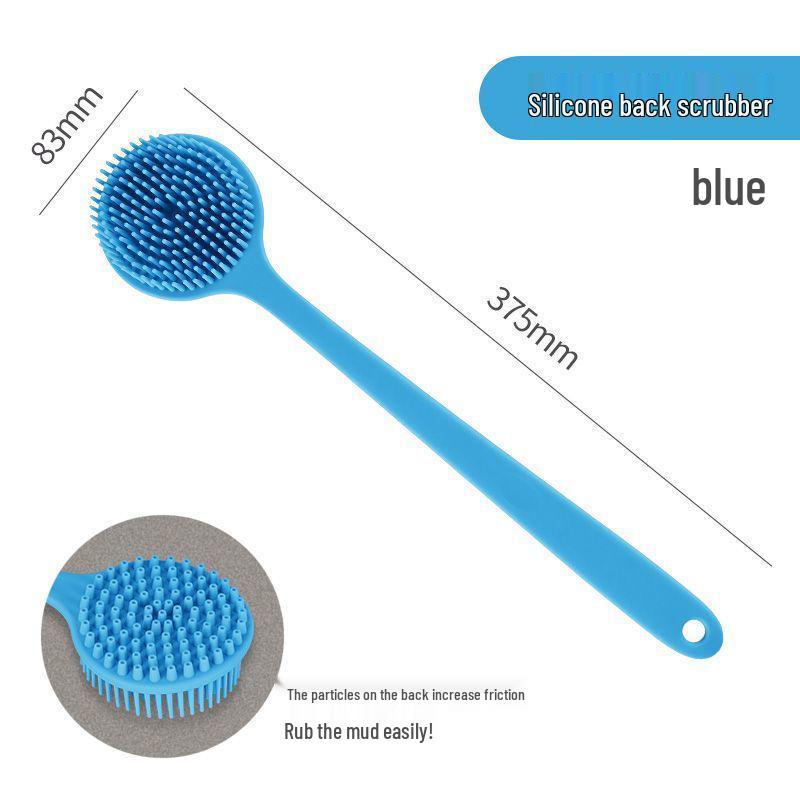 Long-Handle Soft Bristle Double-Sided Back Scrubber