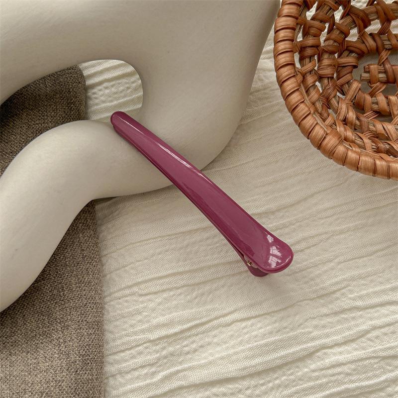 5Pcs Solid Color Duckbill Clip For Women Girls Sweet Colorful Fix Hairpin  Side Bangs Hair Clip Headwear Hair Accessories