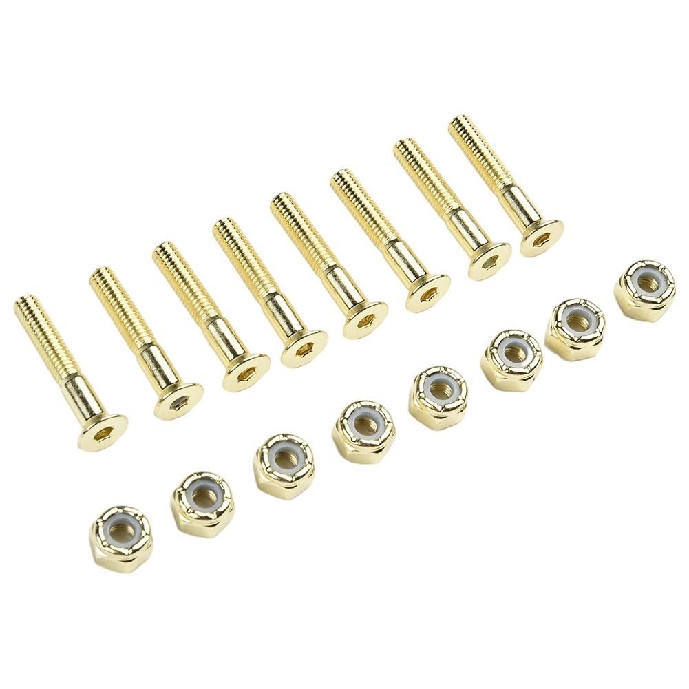 Replacement Screws and Nuts Set of 16 for Skateboard Longboard Accessories