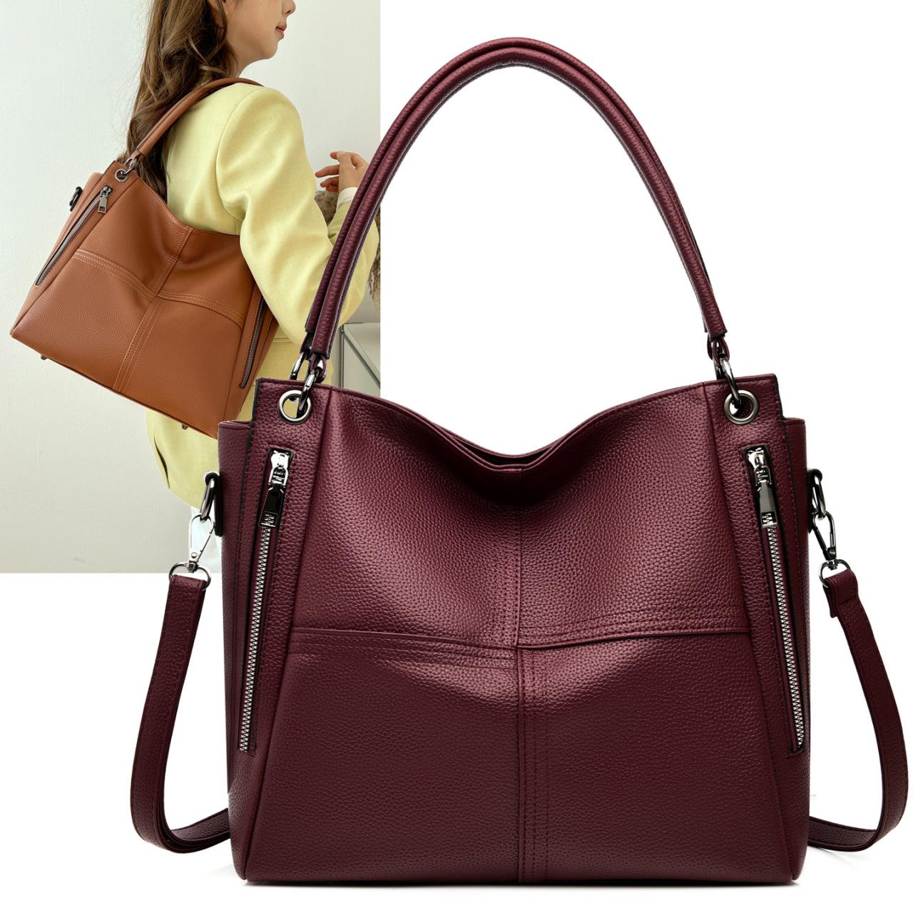 

Women s Bag with Letter Pattern, Hand-held Shoulder Bag, Embossed Large Capacity Crossbody Bag, Commuting Bag красный