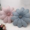 Soft Sunflower Throw Pillow Dutch Velvet Bedroom Pillow Minimalist Round Pillow  Couch Accessory