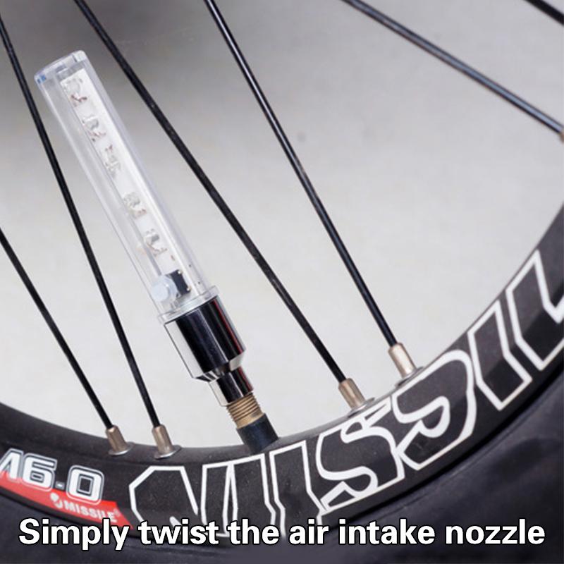 Bisiklet 5 LED Tekerlek Işığı Rüzgar Türbini Kuyruk Işığı Bisiklet Valf Işığı Ölü Sinek Dağ Bisikleti Valf Işığı