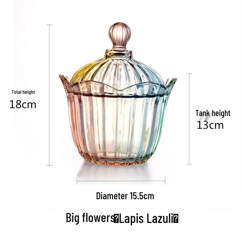 Qianxing Iridescent Glass Storage Jar