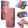 For iPhone 16 Magnetic Case CASENEO Detachable Leather Phone Wallet Cover