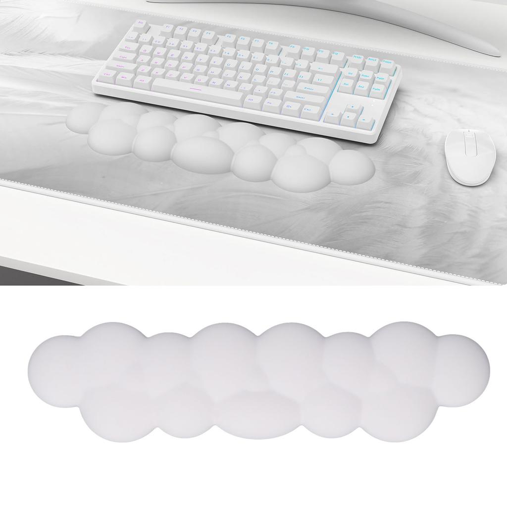 Keyboard Wrist Rest Smoothly PU Lther Keyboard Palm Rest Skid Resistant Ergonomic Wrist Pad for Gaming Typing
