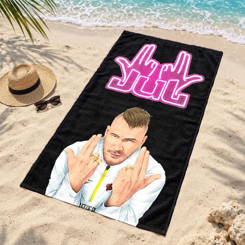 Jul Rapper Beach Towel Quick Dry Sand Free Lightweight Beach Towels for Travel Swimming Camping