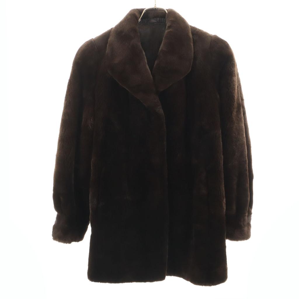 Beauty Products SAGA MINK Fur Coat F Brown Women Used