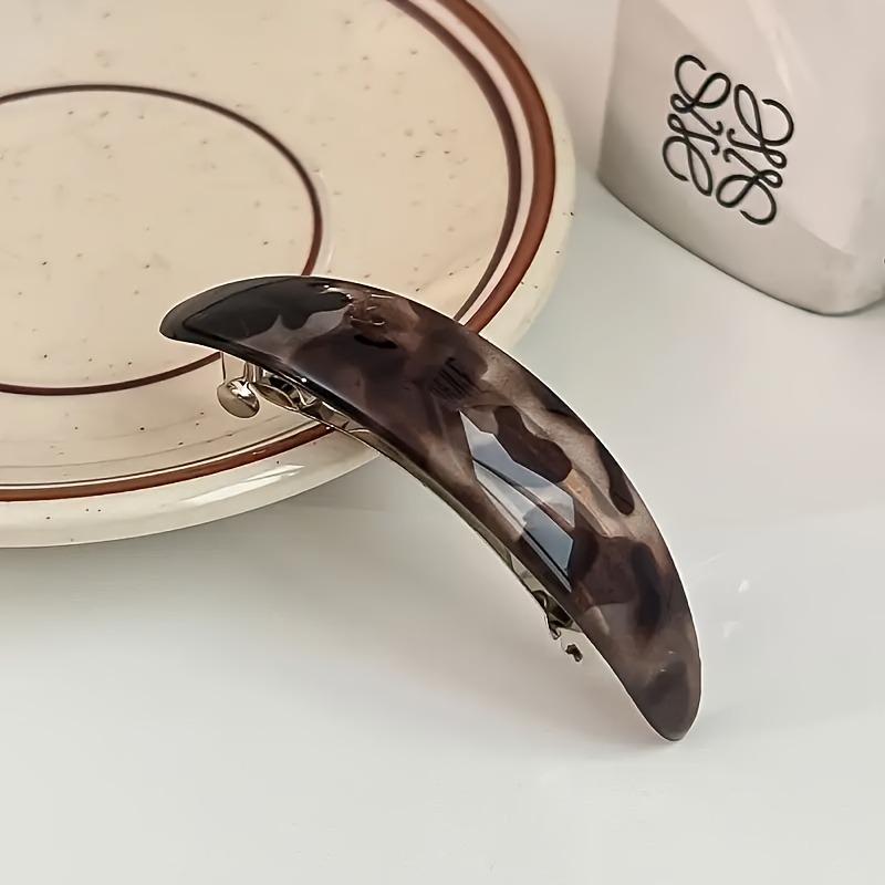 

Tortoise Shell Pattern Shiny Surface Large Size Practical Hair Grab Women s Daily Dished Retro Style Decoration Texture Design