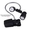 360 Degree Rotating Lamp Battery Powered Energy Saving Clip Reading Light With Flexible Hose For Home Outdoor Barbecue