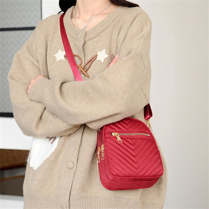 Women's Crossbody Bag Small Trendy PU Leather Shoulder Purse Casual Versatile Vintage Round Phone Bag Travel Daypack