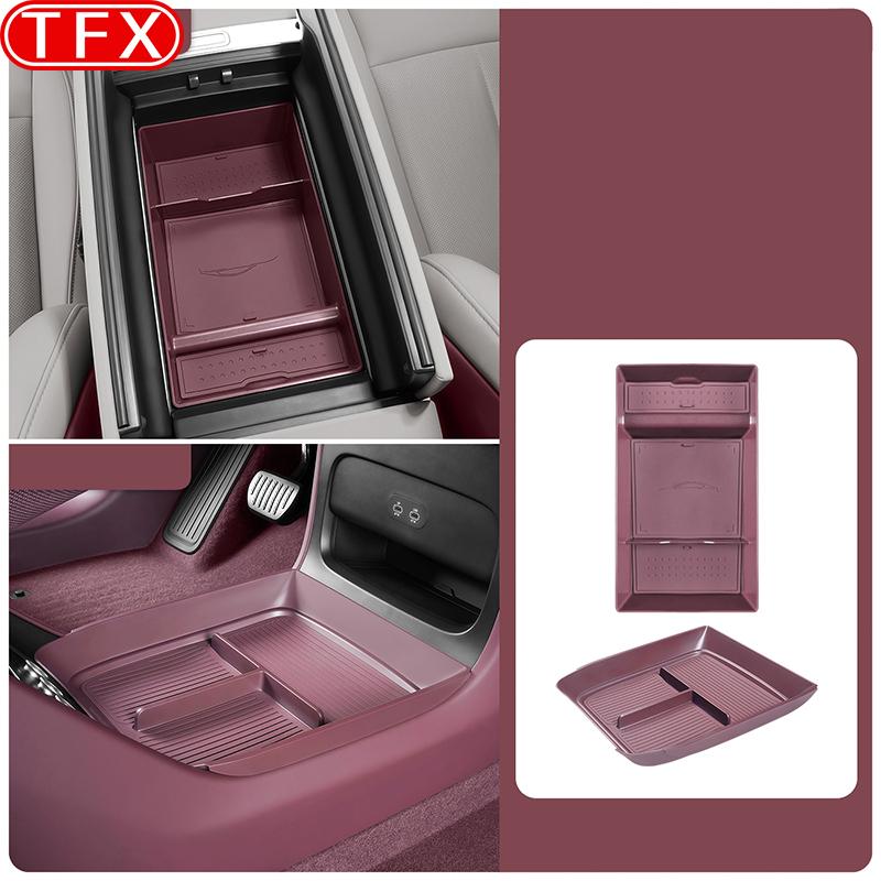 For Xiaomi YU7 2025 2026 Car Central Control Lower Storage Box Mounted Multi-functional Storage Box Modification Accessories