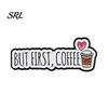 Coffee Lapel Pin Brooch Pin, Slogan Design Brooch, Thickened Zinc Alloy Badge, Enamel Paint Stable Buckle Pins for Clothes Hats Backpacks Durable