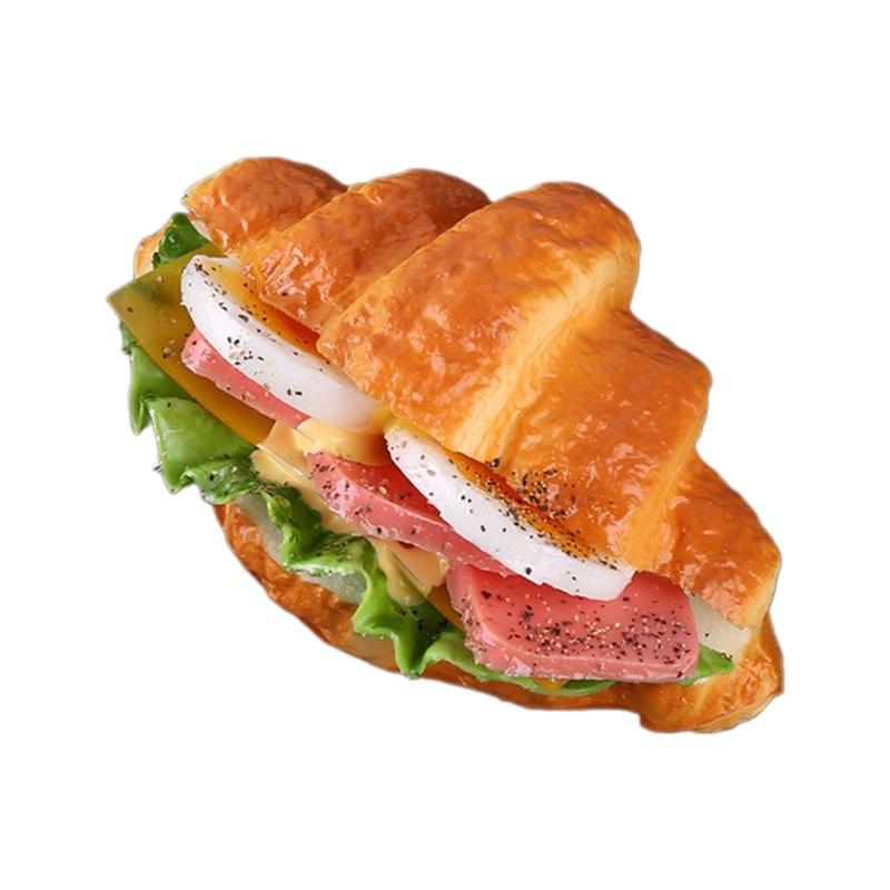 Artificial Croissants Fake Toy Simulation Croissants Fake Bread for Display Dropshipping