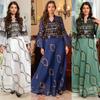 AB287 Sequin Tassel Embroidered Evening Gown - Middle East Floral Fashion