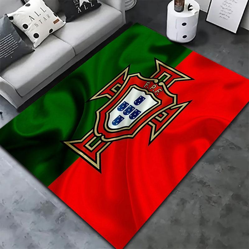 Portugal National Football Team Carpet Rug for Living Room Bedroom Home Sofa Decoration,Kids play Non-slip Floor Mat