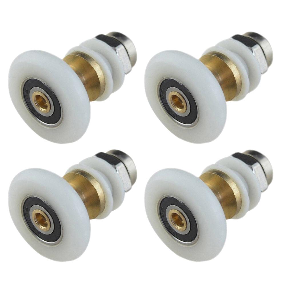 

Shower Room Pulley Set 4PCS Eccentric Wheels for Glass Sliding Doors Easy Installation and Quiet Functionality G16-25.5mm-0031