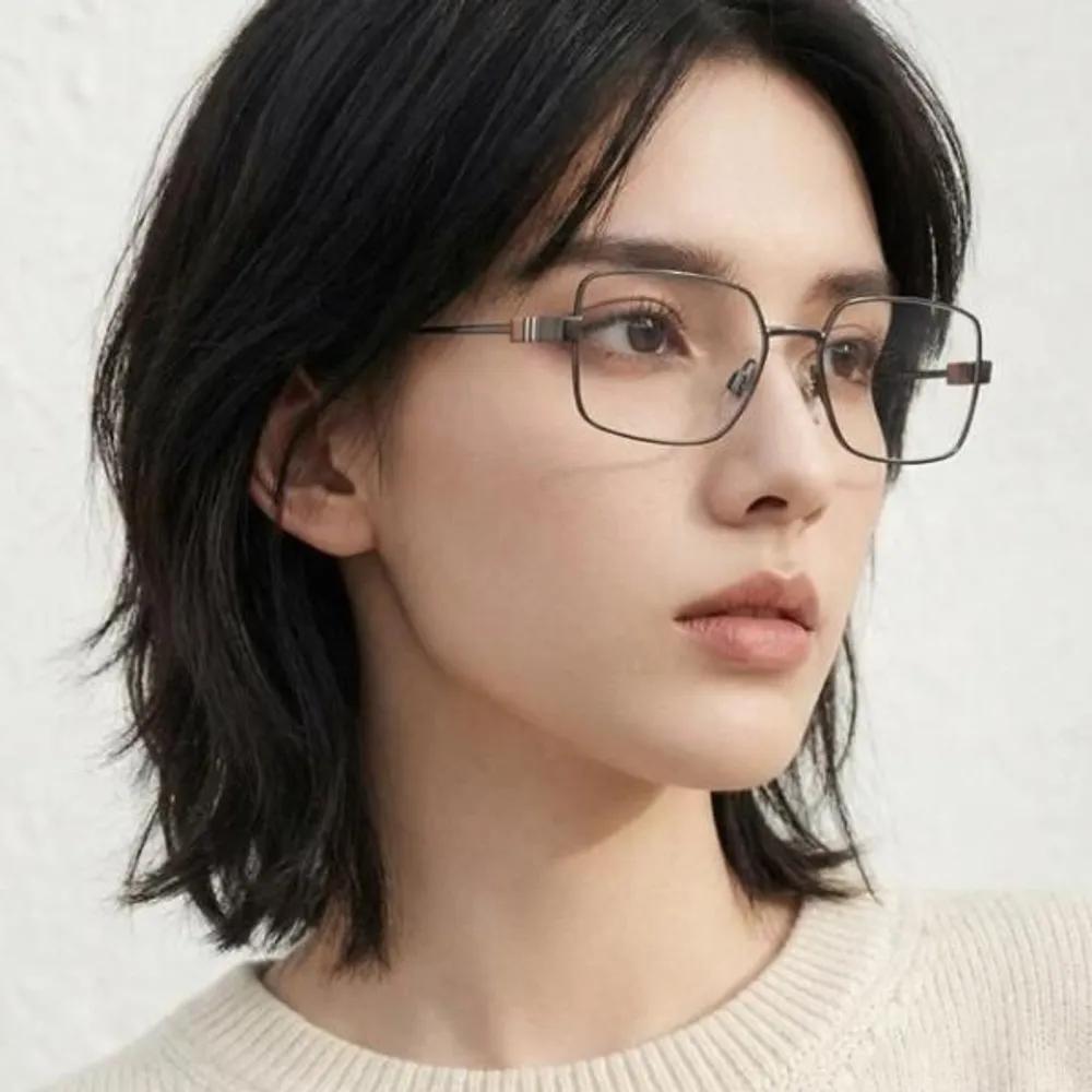 [Burberry] Eyeglass Frames BE1380 1003 Lightweight Metal Frames Square Gunmetal Fashion