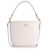 City 34 Detachable Shoulder Strap Snap Closure Leather Crossbody Bag Large Women Bags Chalk CT803-IMCHK