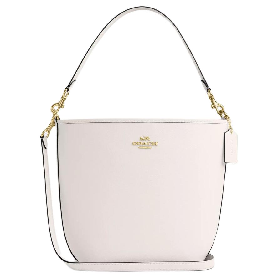 

Coach City 34 Detachable Shoulder Strap Snap Closure Leather Crossbody Bag Large Women bags Chalk CT803-IMCHK Basic Set (Bag+Dust Bag)