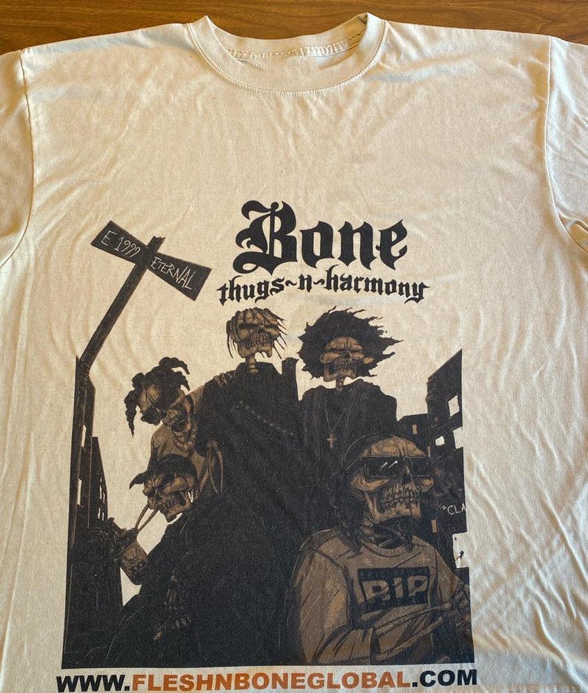 New Bone Thugs-N-Harmon wbr/ y White T-Shirt Cotton Full Size Unisex T-Shirt M