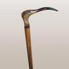 Handcrafted Bird Handle Walking Stick Stylish Wooden Cane