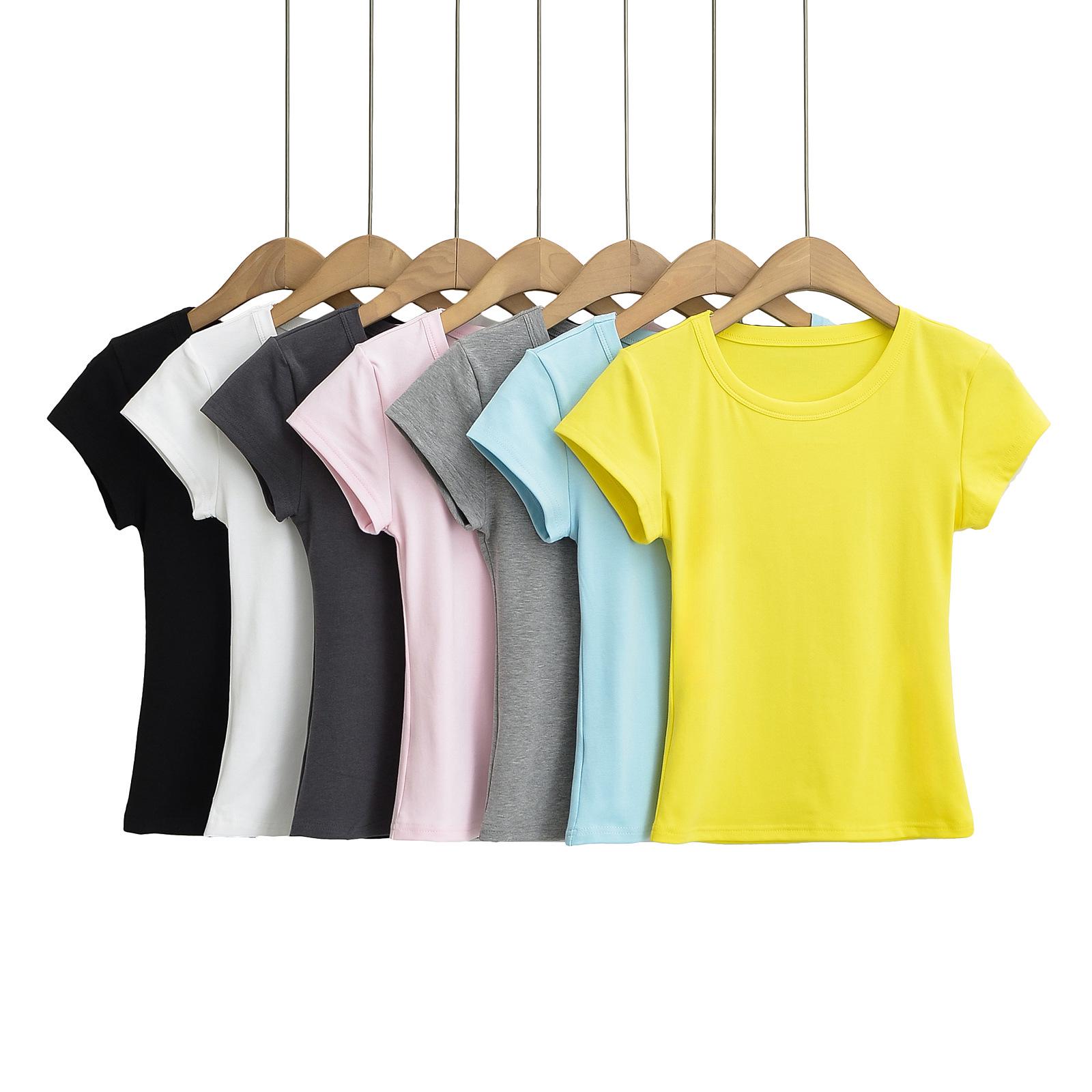 

American Hot Girl Flutter Sleeve Slim Fit T-shirt - Summer 2025 Medium
