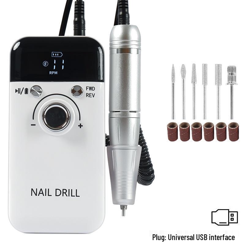 Rechargeable Cross-border Professional Nail Grinder for Gel Removal & High-Speed Polishing