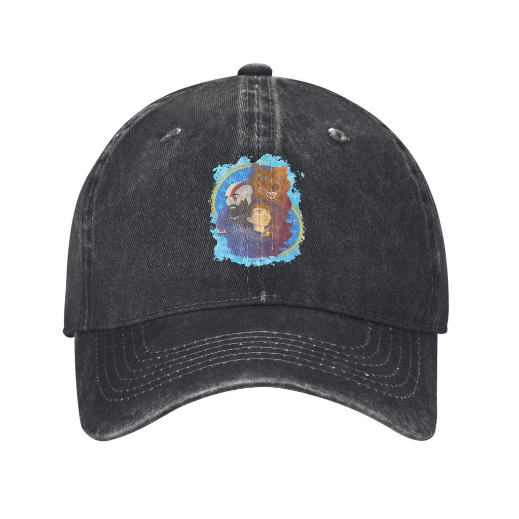 God of War Boy Men Women Baseball Caps  Distressed Washed Caps Hat Vintage Outdoor Workouts Adjustable Sun Cap