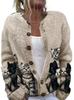 2026 Foreign Trade New 3D Digital Printing Cardigan Knitted Jacket Women's Clothing Early Spring and Autumn Factory Wholesale
