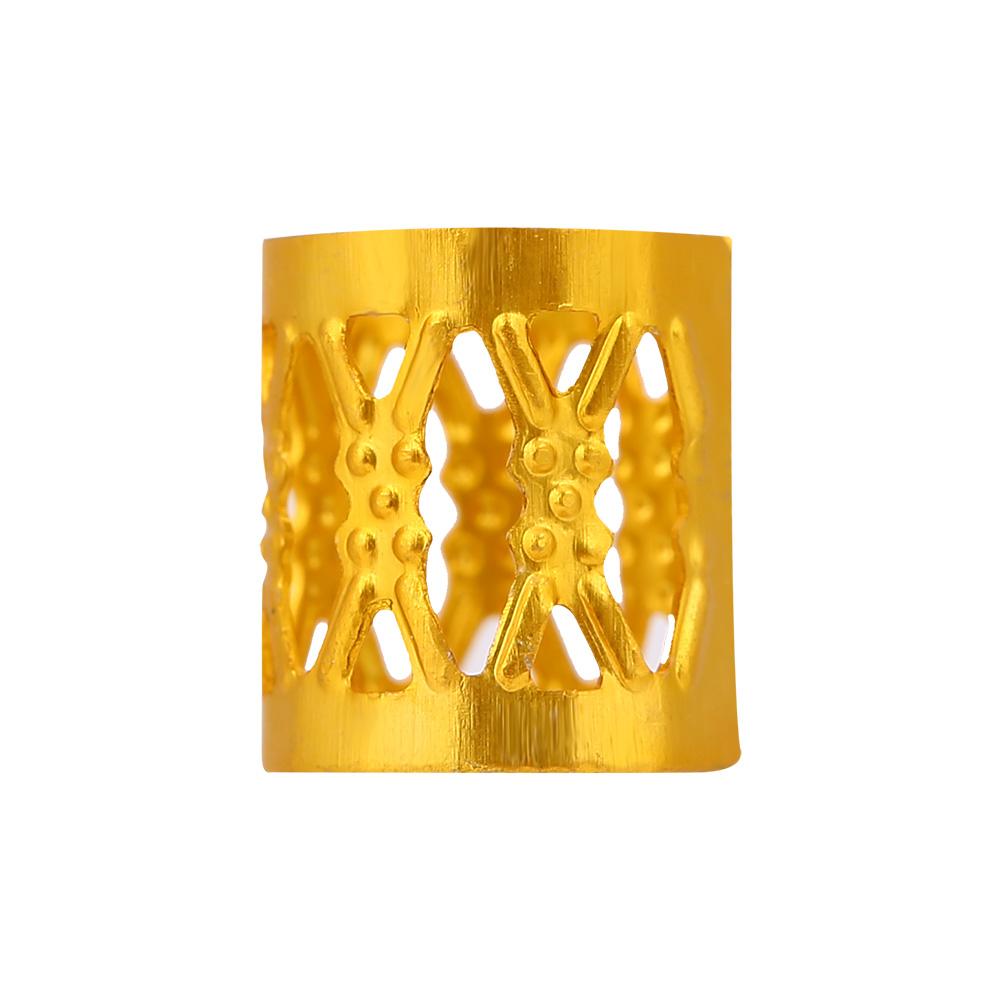 50pcs Adjustable Metal Hair Braid Bead Rings Cuff Hair Beauty Decoration Tools Accessories Gold