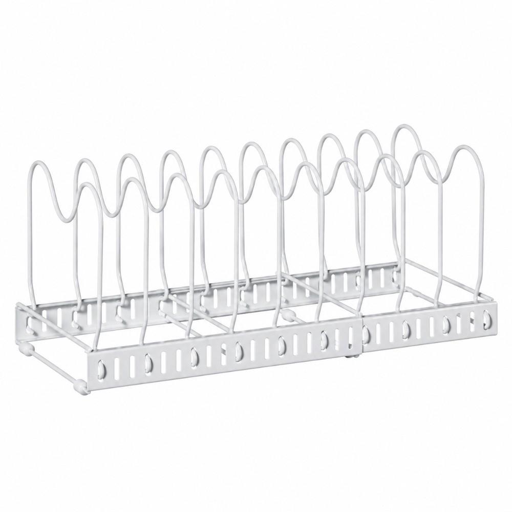Adjustable Pot Rack Organizer Space Saving Pans Organizer Rack Kitchen Tools Cookware Rack Indoor