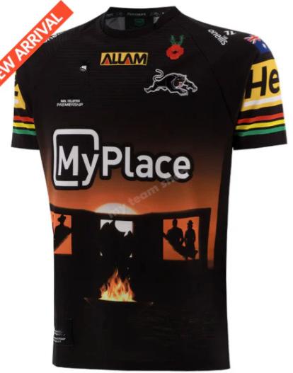 NRL Warriors Broncos Fiji Rabbit Jaguar Short Sleeve Rugby Jerseys Training Suit