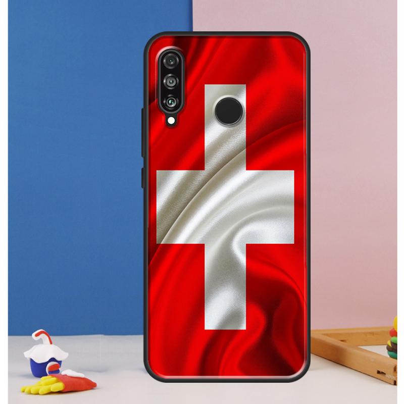 Switzerland Swiss Flag Case For Huawei Nova Y70 Y60 Y90 Y61 Y91 Y72 Y73 12s 12i 11i 8i 9 10 SE P30 P40 Lite P60 Pro