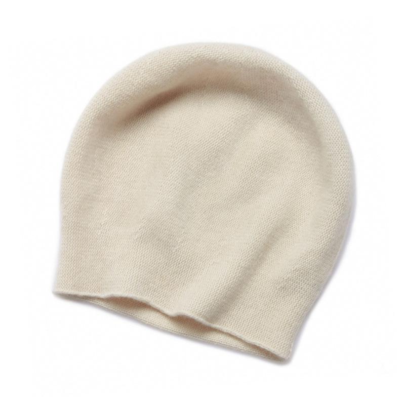 Selected Fine Merino Pure Wool Knitted Hat Fashion Curling Stacking Hat Autumn and Winter Cold Hat Unisex