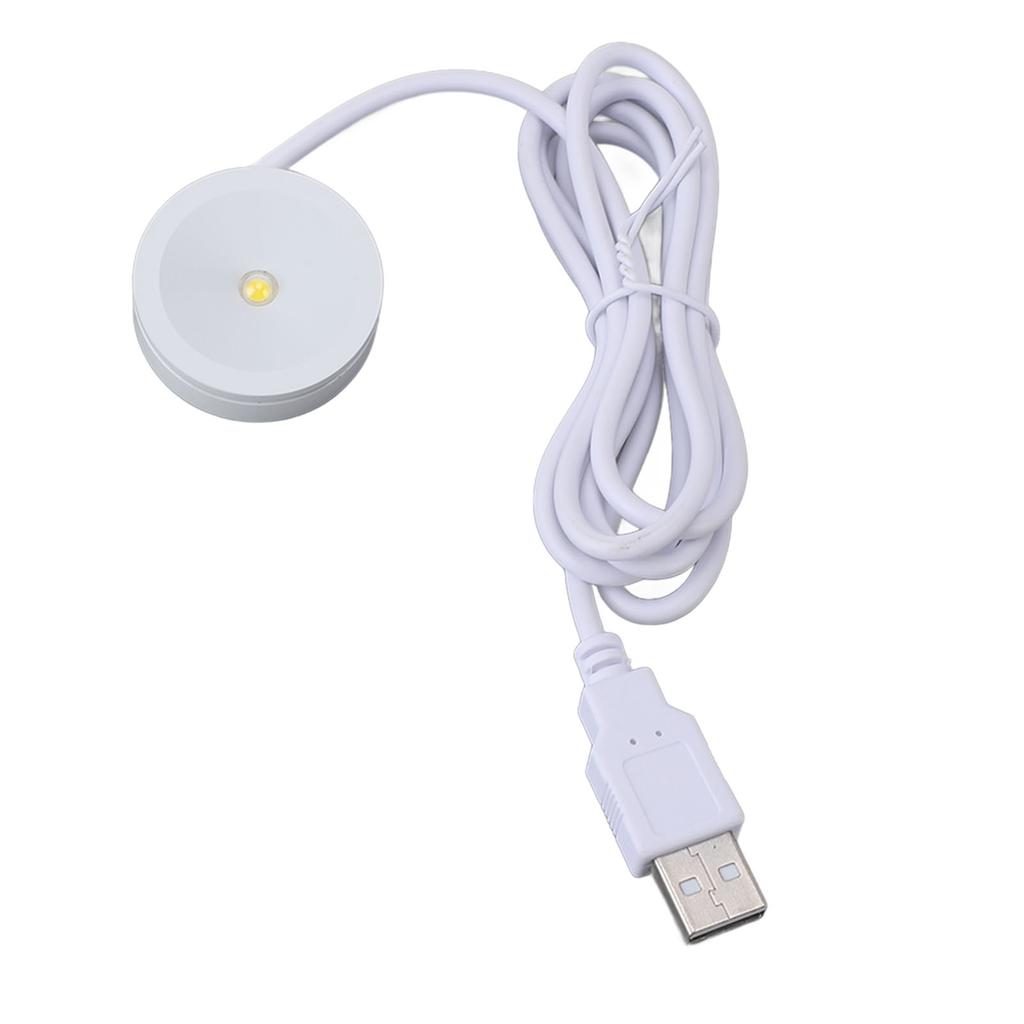 2 Sets Mini Spotlight 5V 1W USB LED Round Eye Caring with 4.3ft Wire Jewelry Display Lighting Fixture for Showcase