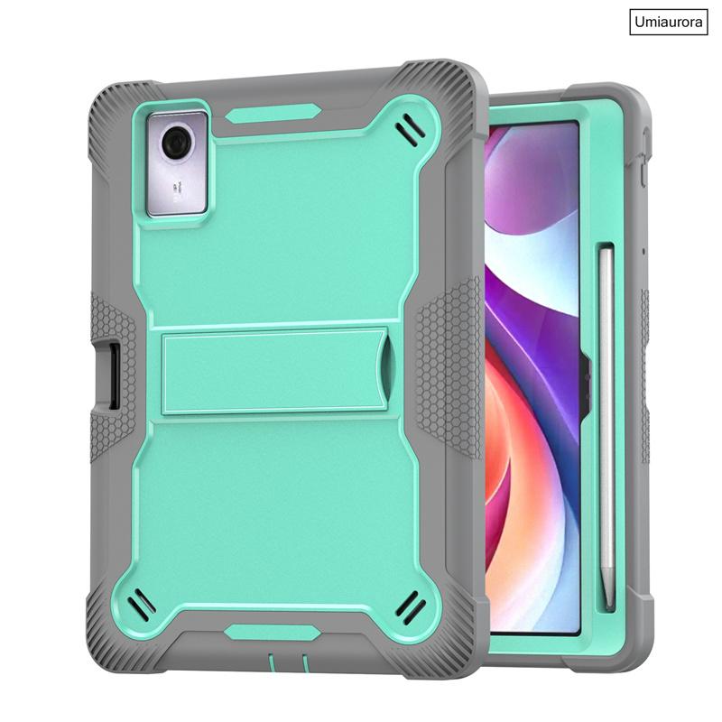 Pour Idea Tab Plus 12,1 pouces TB361FU TB361ZU TB365FC Coque Housse Hybride Silicone PC pour Tablette Antichoc Support Armure Funda Idea Tab Plus (12.1)