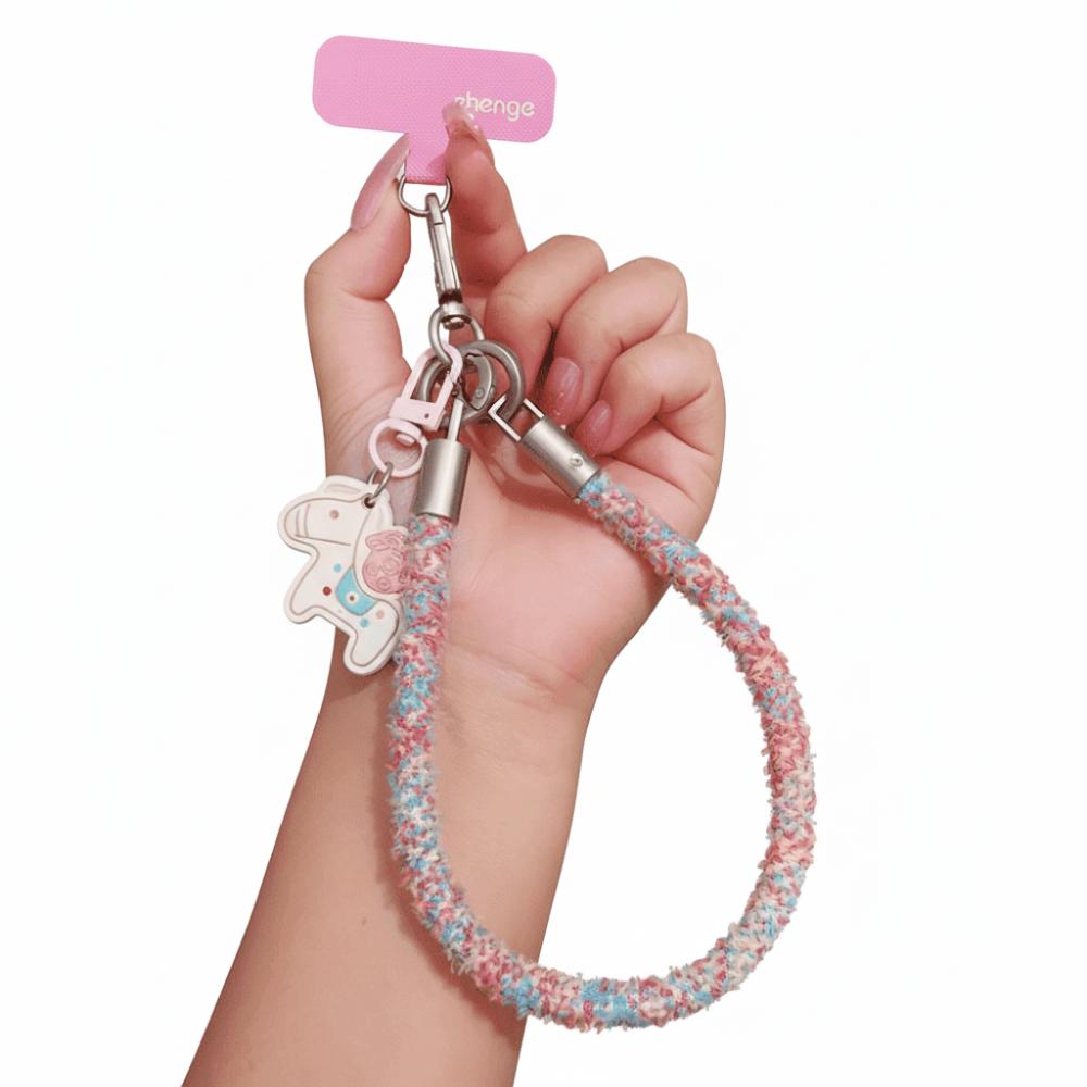 Horse Keychain Mobile Phone Lanyard New Year Mobile Phone Charm  Phone Case Hanging style 2