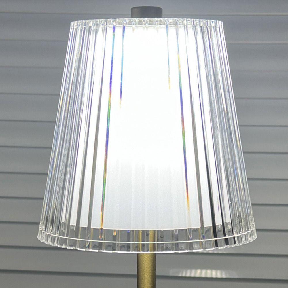 Křišťálová stolní lampa v severském stylu Moderní Malá Noční stolek Světlý 3 barvy Akryl Bezdrátový Zlatá Noční lampa Hotel