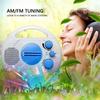 Waterproof Shower Radio, Portable Bathroom Radio with Adjustable AM/FM Volume for Home Hot Tub Bathrooms and Outdoors, Easy Adjustment
