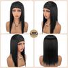 European American African Fashion Women's Headscarves Wigs Long Straight Hair Ice Silk Hairbands Synthetic Headbands