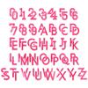 Colorful English Letter & Number Embroidery Patch Set for Clothing Decoration