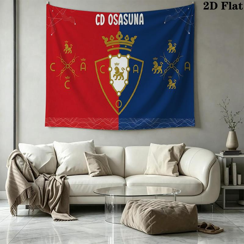 Osasuna Wall Tapestry Aesthetic Wall Hanging Printed Fabric Blanket Decorative Tapestries for Bedroom Living Room Home Decor